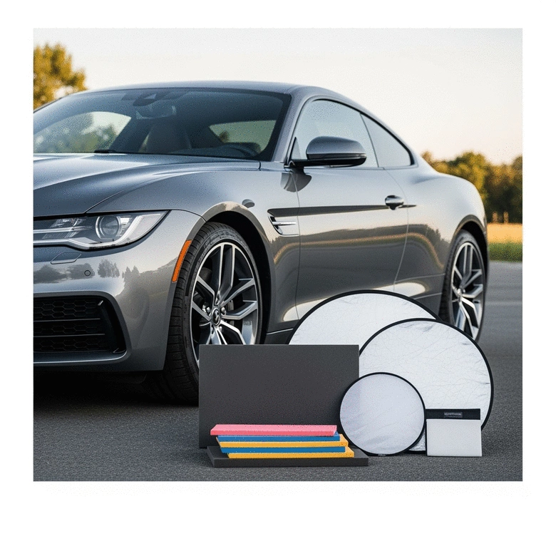 Easy Light Shaping Techniques for Car Photography: Foam, Reflectors, and DIY Solutions